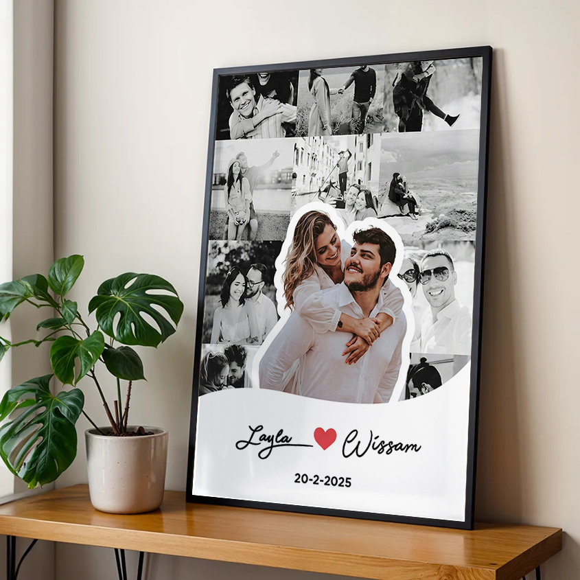 Personalized Couple Photo Collage