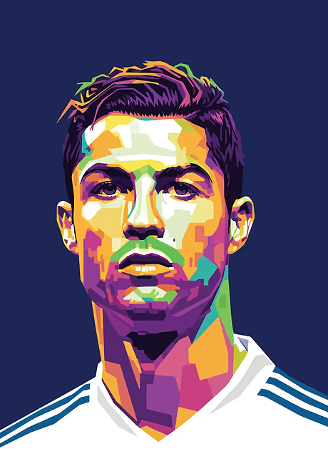 Cristiano Ronaldo Pop Art Poster