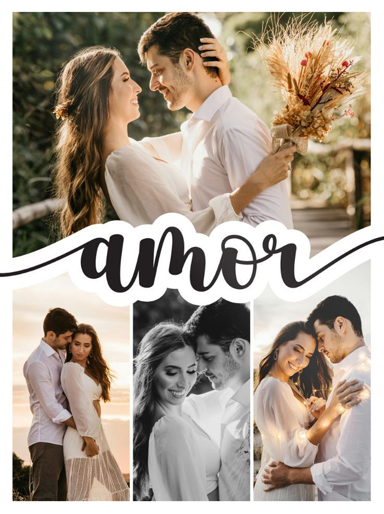 Personalized Couple Photo Collage