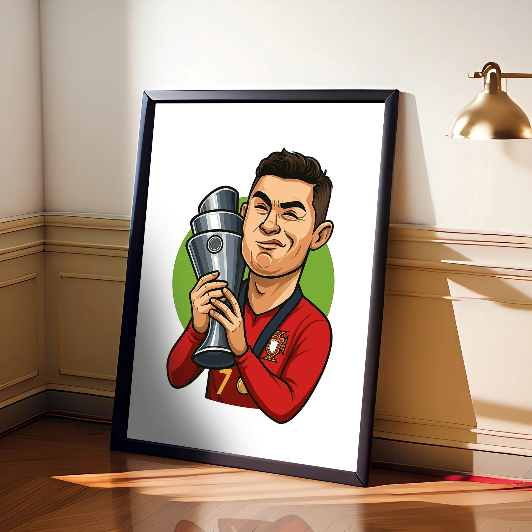 Cristiano Ronaldo Cartoon Poster
