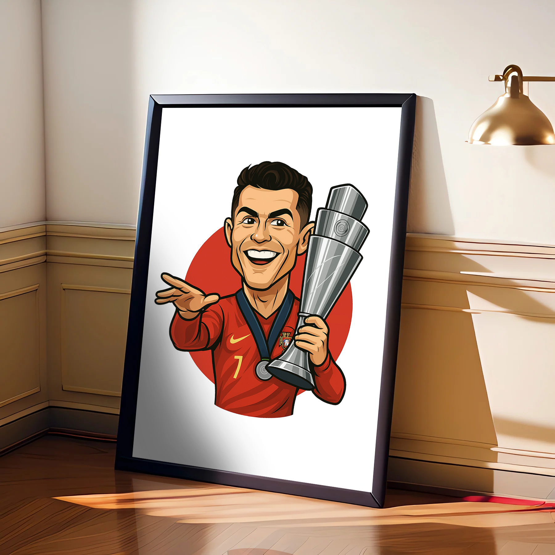 Cristiano Ronaldo Cartoon Poster