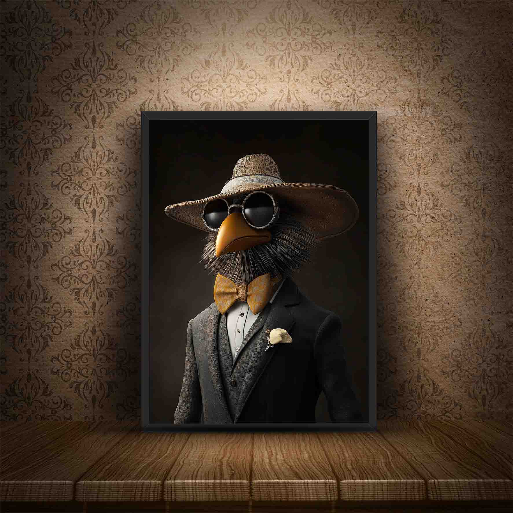 Elegant Bird Costume Print