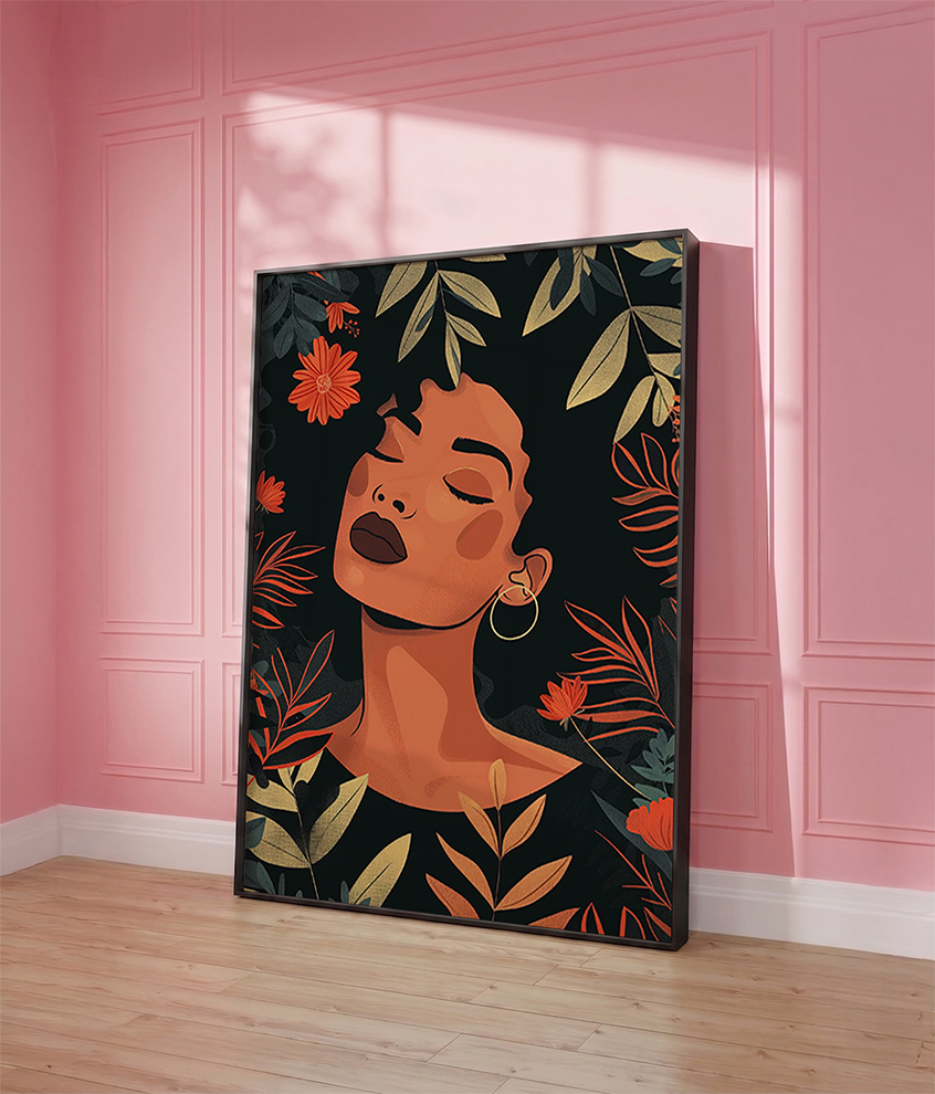 Floral Serenity Girl Print