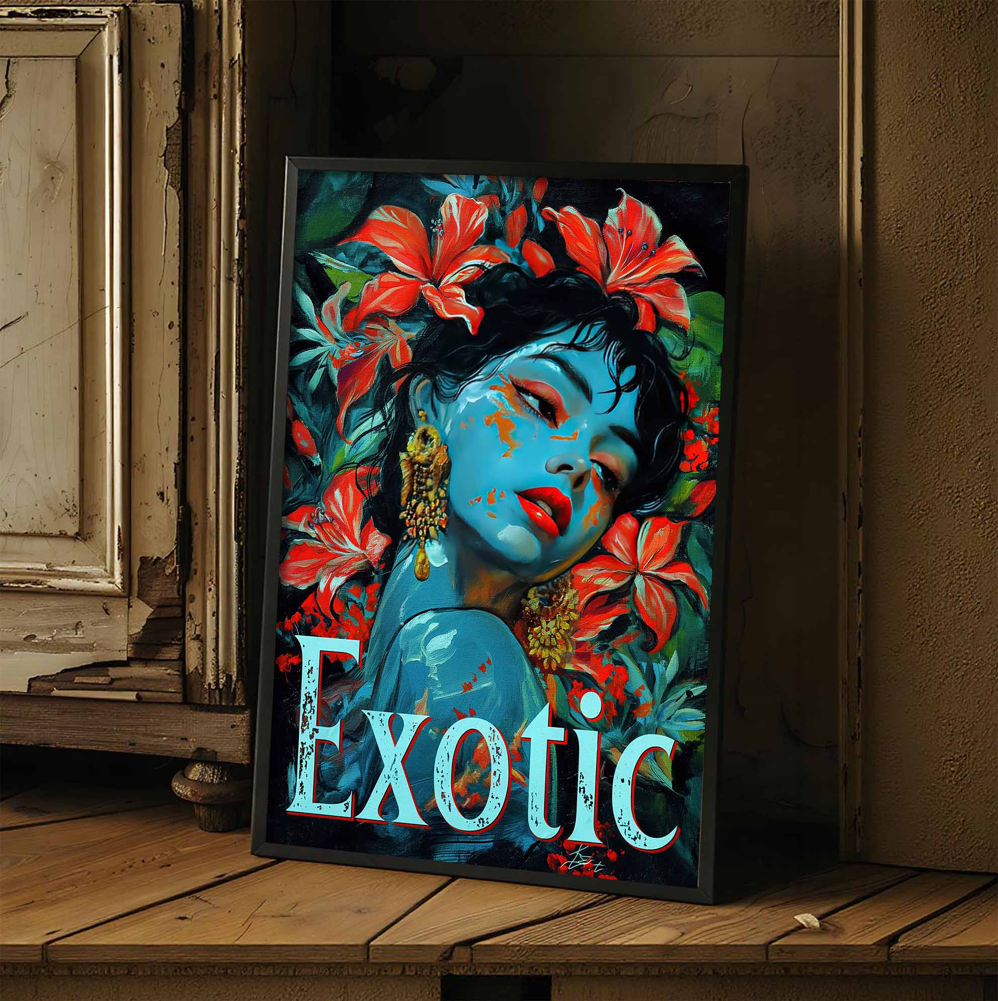 Exotic Floral Wall Art Print
