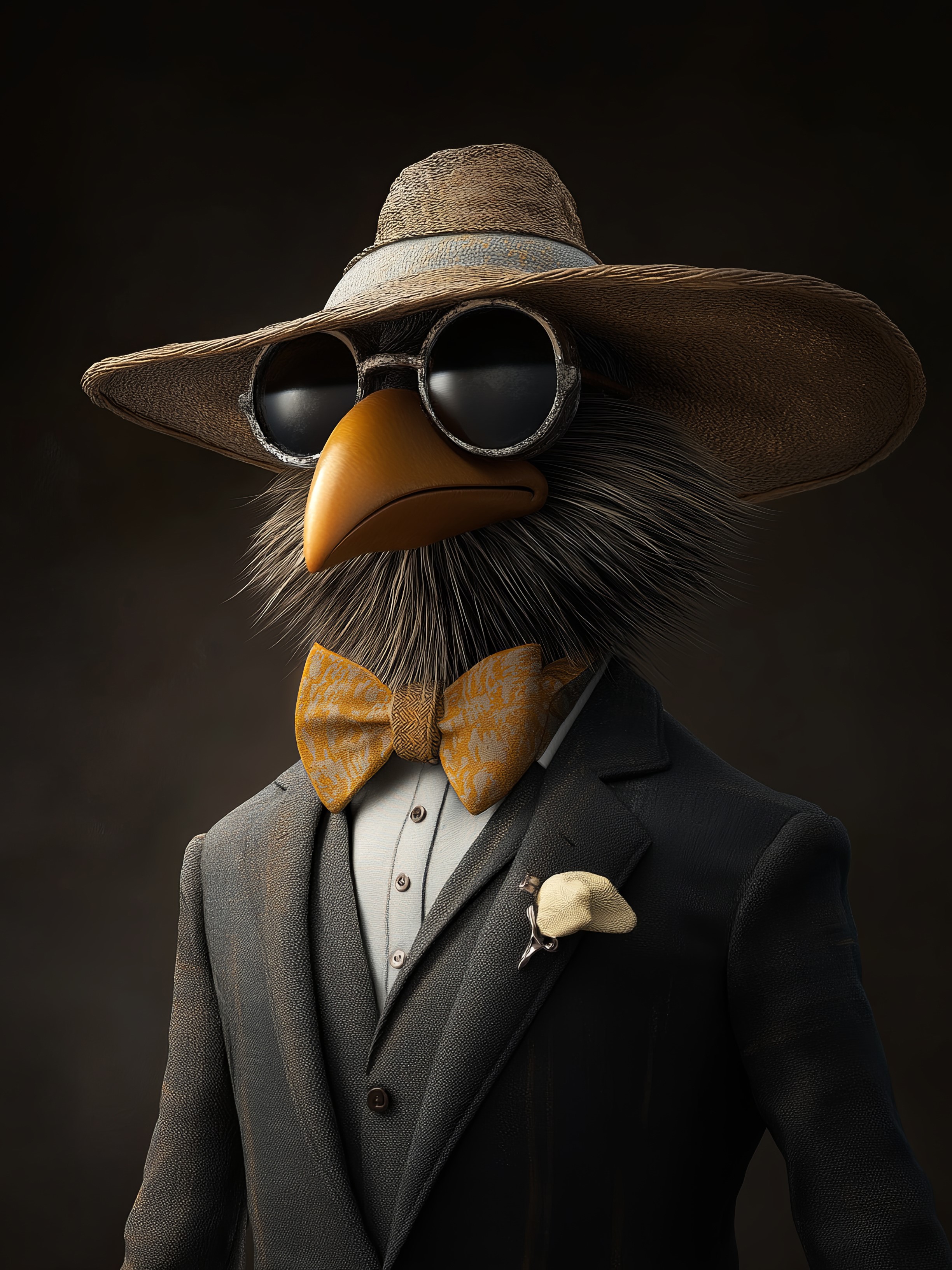 Elegant Bird Costume Print