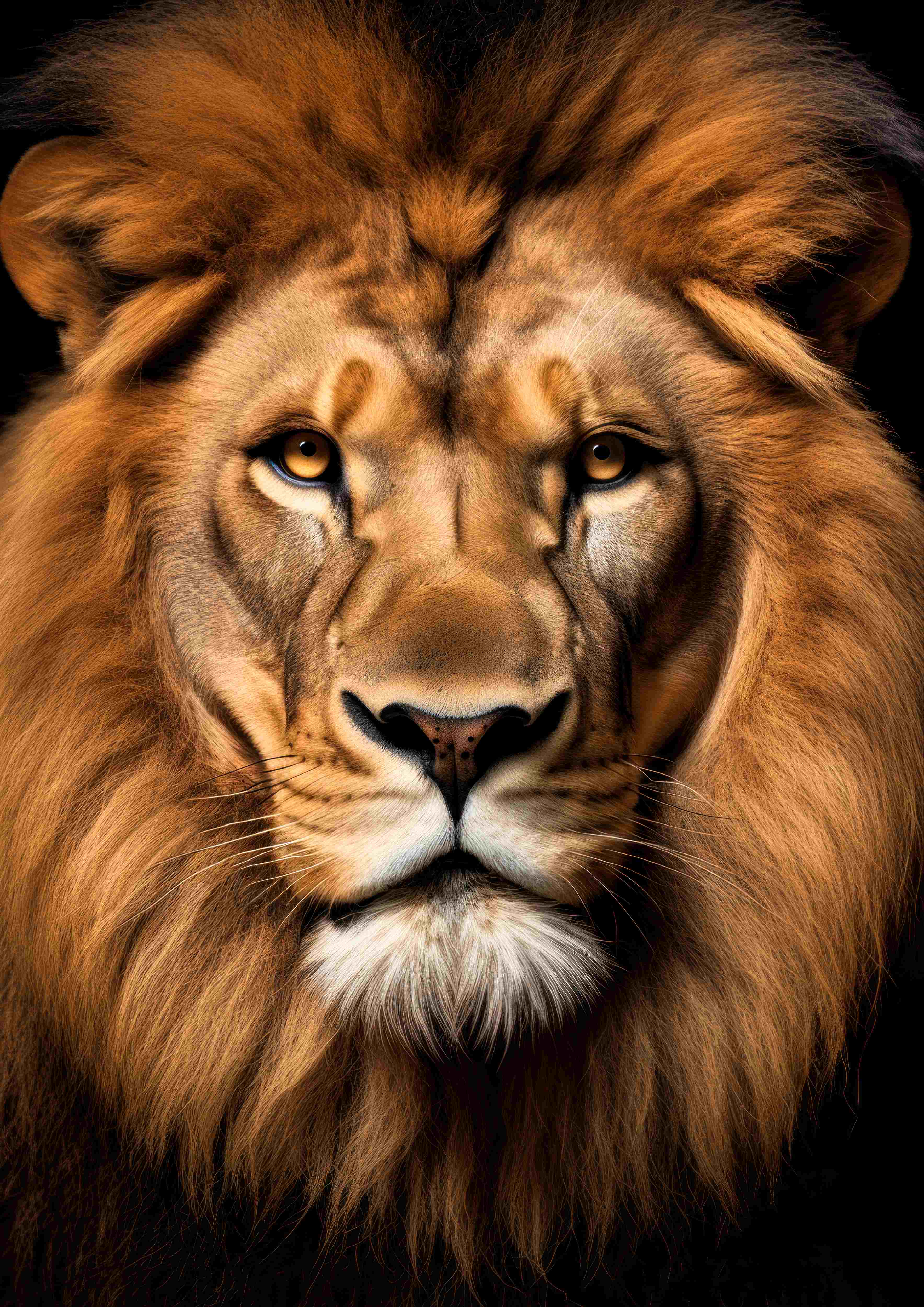Majestic Lion Portrait