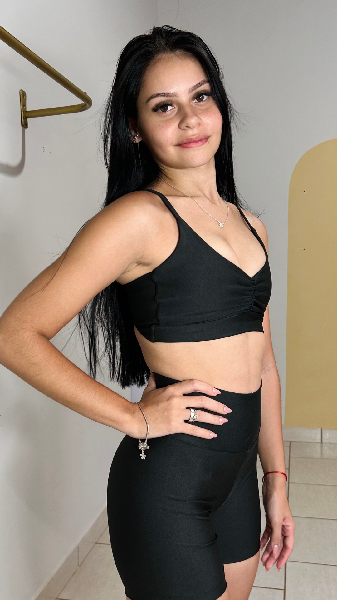 Conjunto Short Jade - Preto