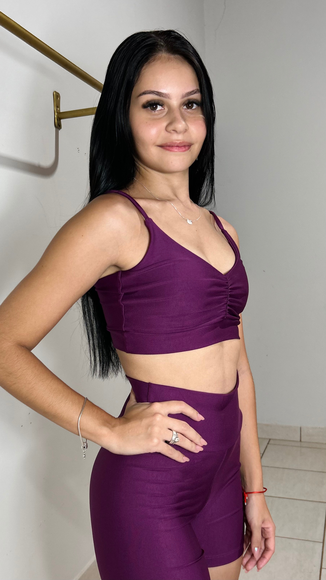 Conjunto Short Jade - Roxo