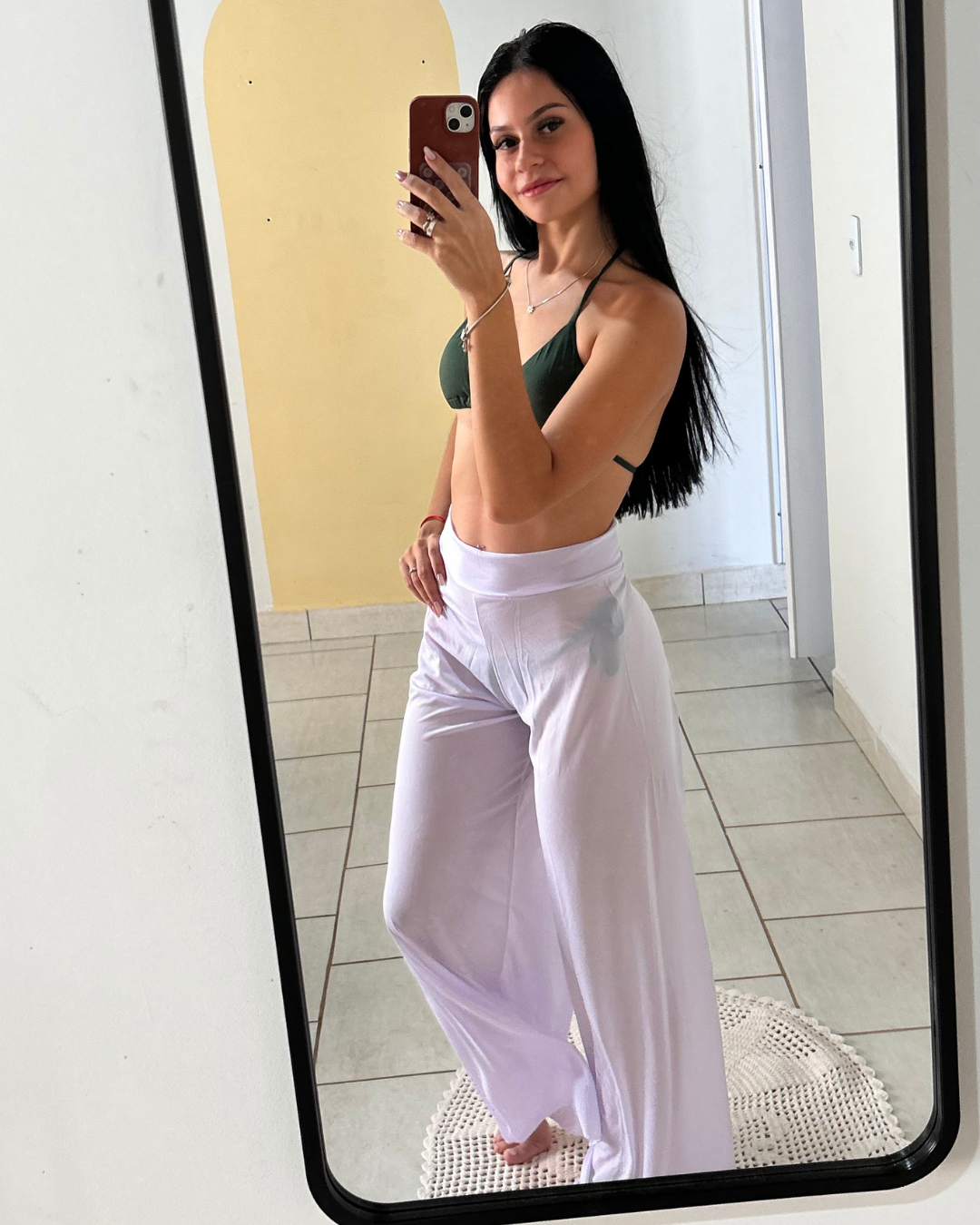 Calça Saida de Banho Branca
