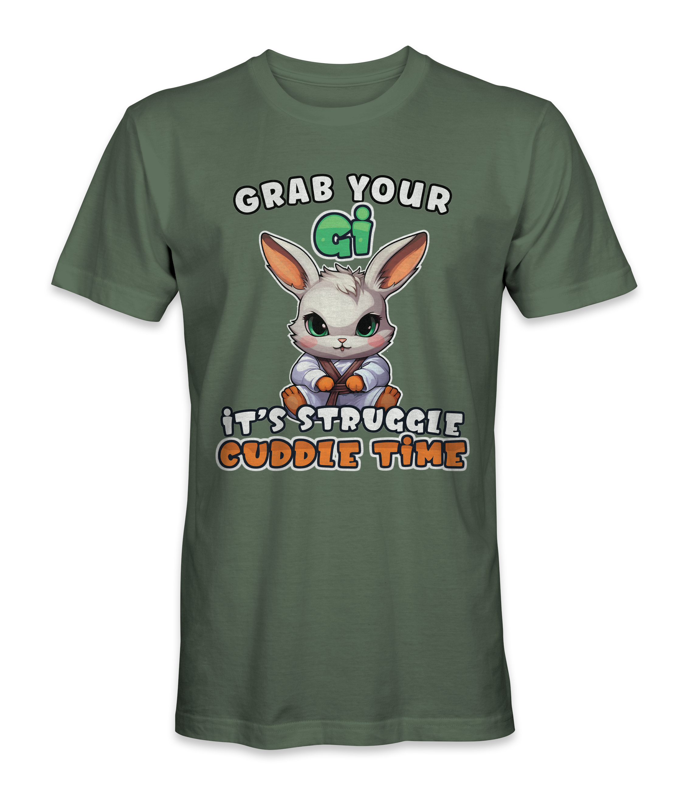 Struggle Cuddle Bunny BJJ T-Shirt