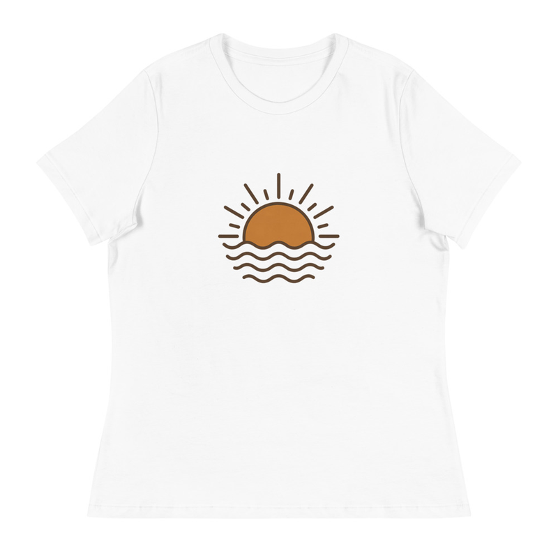 Sunset Graphic White T-Shirt