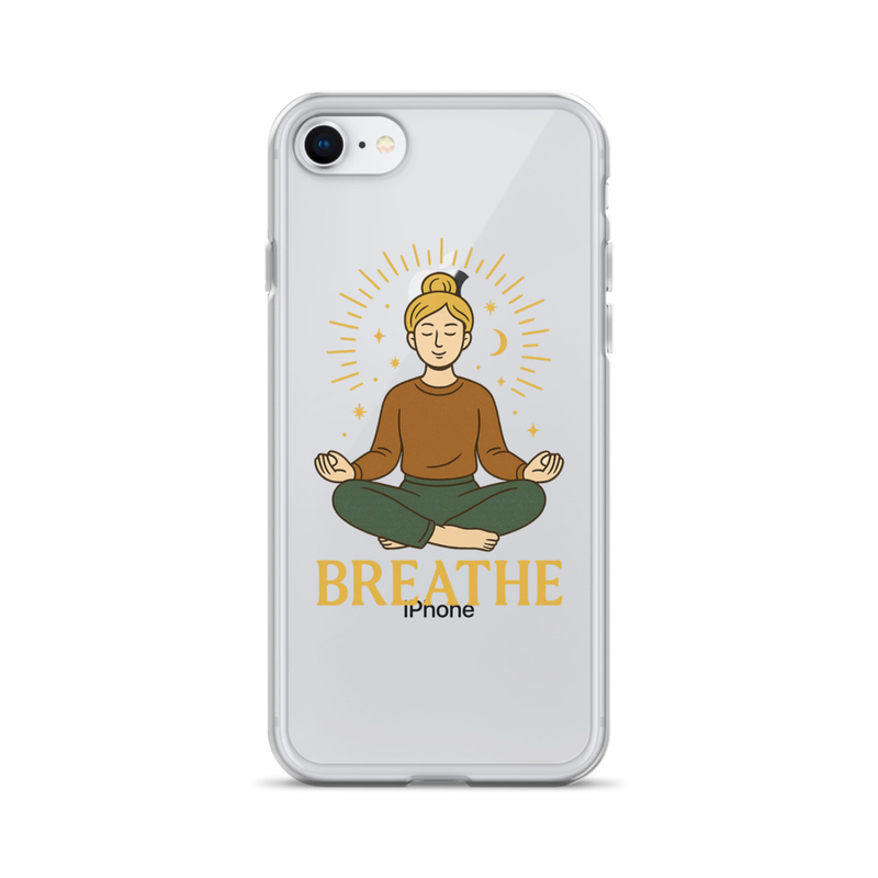 Meditative Yoga Breathe iPhone Case