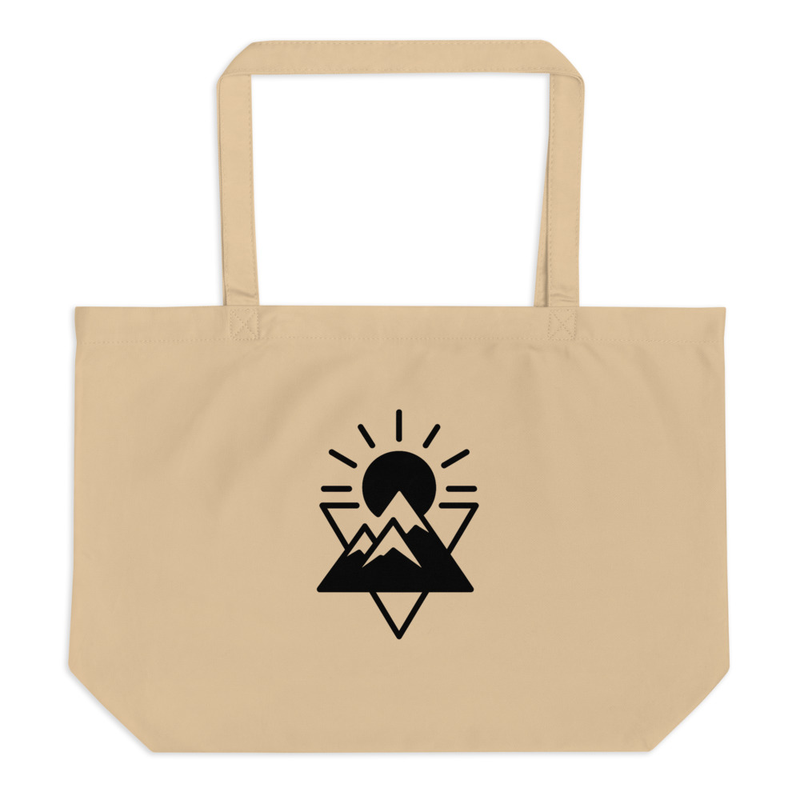 Beige Canvas Tote Bag