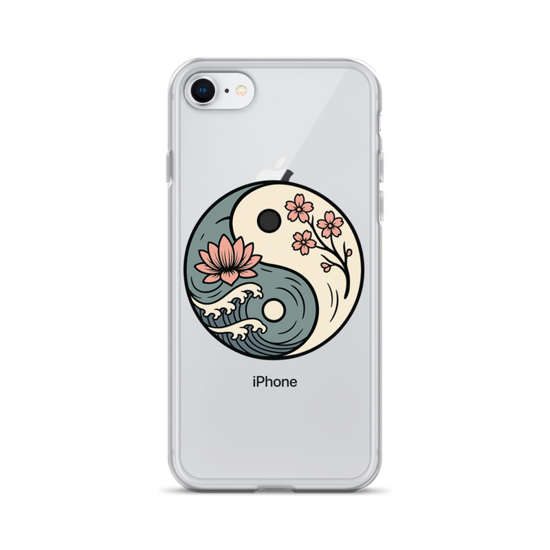 Yin Yang Floral iPhone Case