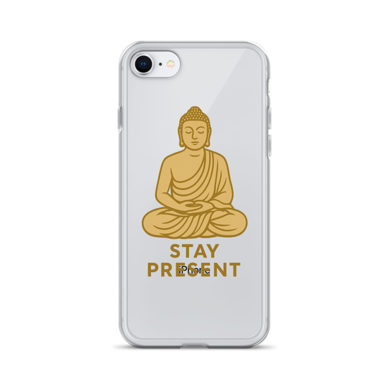 Stay Present Buddha iPhone Case