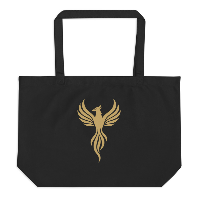 Phoenix Emblem Beige Tote Bag