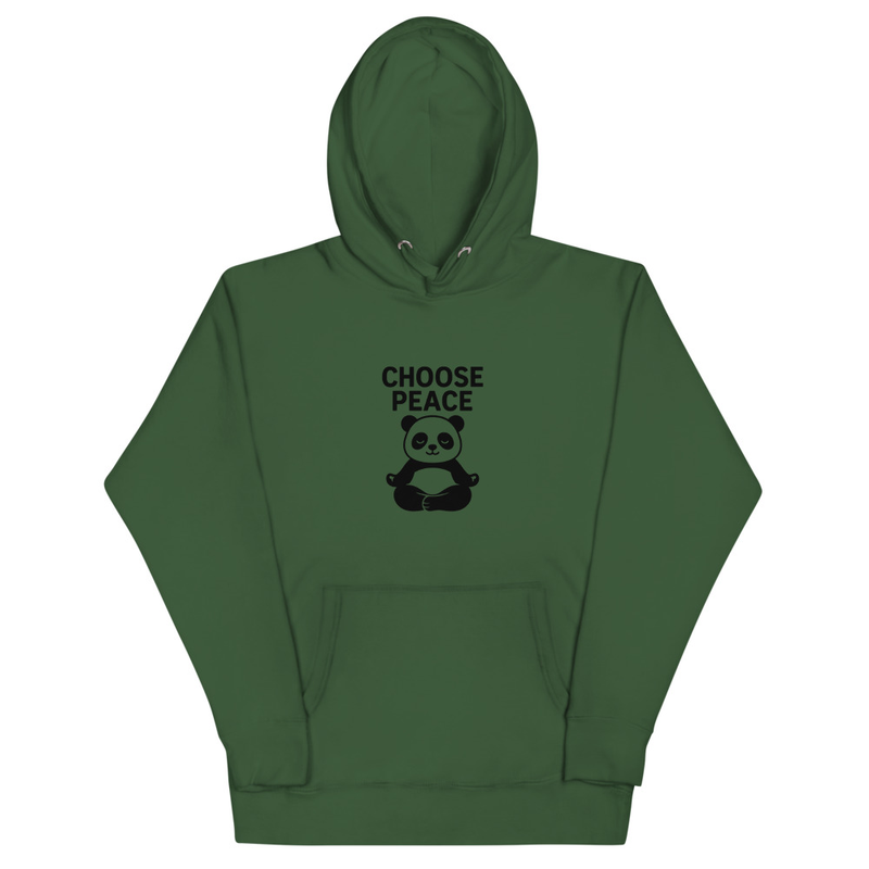 Choose Peace Panda Hoodie