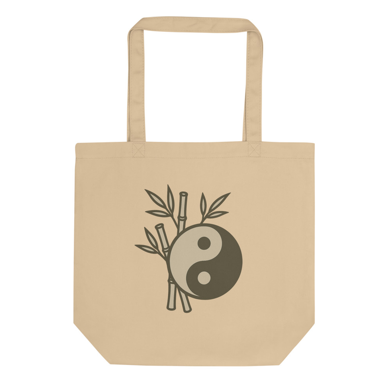 Yin Yang Bamboo Tote Bag