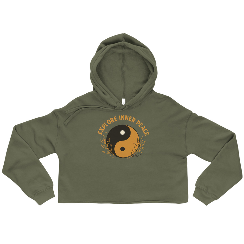 Explore Inner Peace Cropped Hoodie