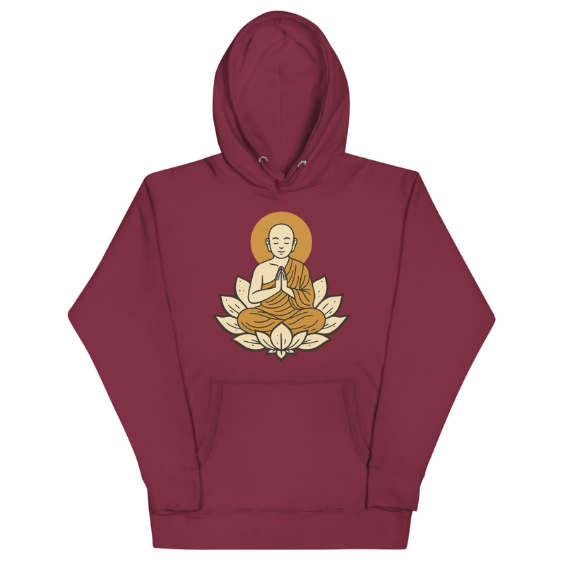 Buddha Lotus Graphic Hoodie