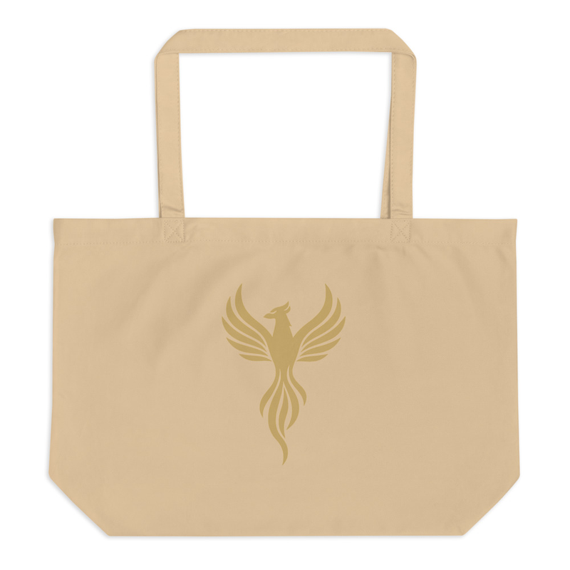 Phoenix Emblem Beige Tote Bag