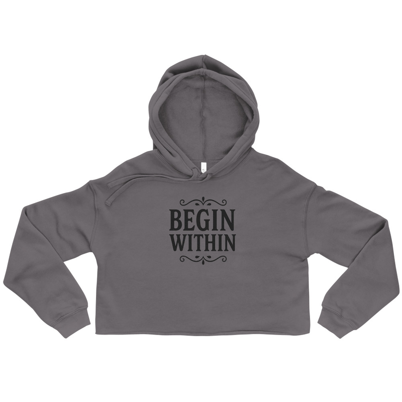 Begin Within Cropped Hoodie