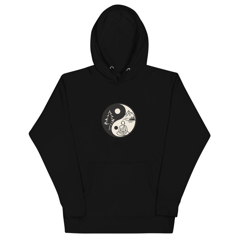 Yin Yang Nature Meditation Hoodie