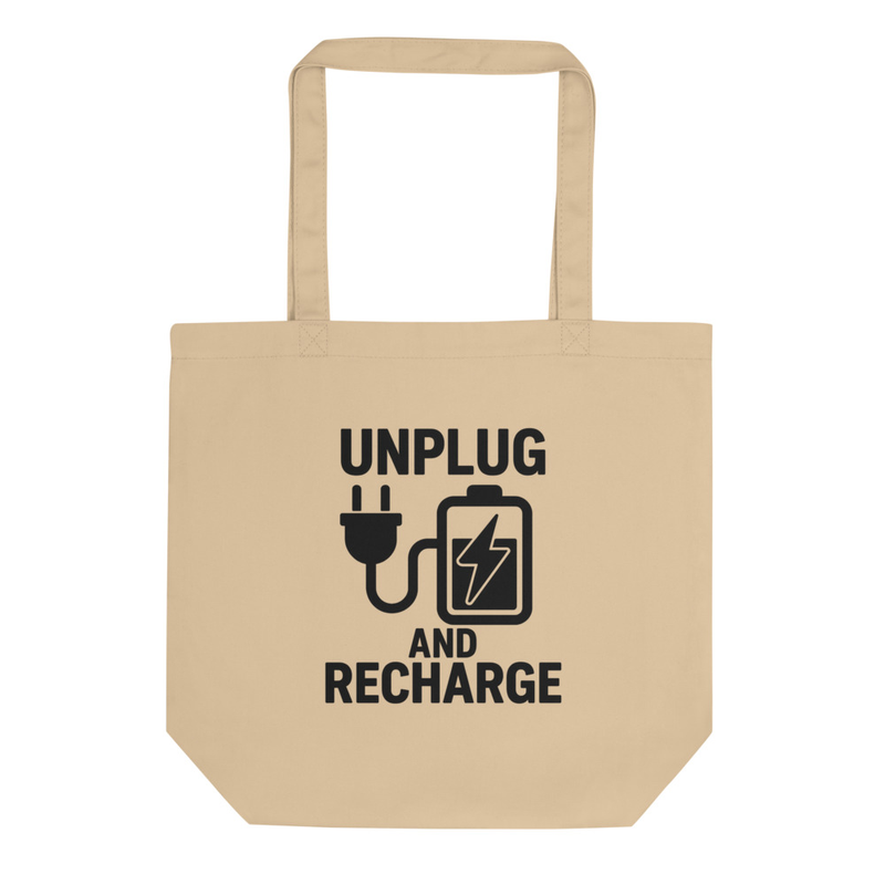Unplug and Recharge Tote Bag