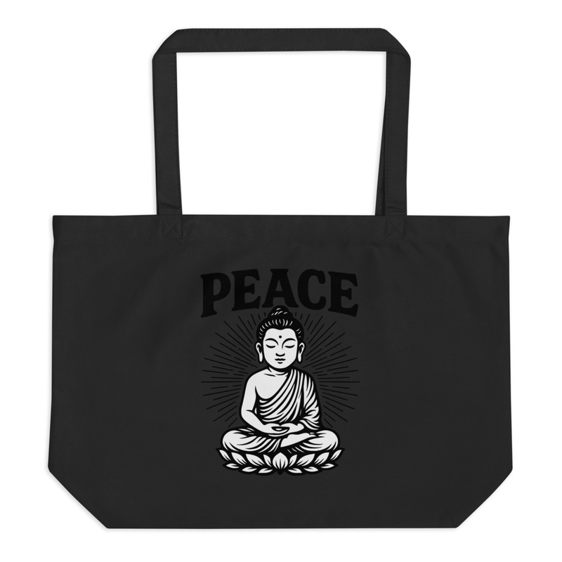 Peace Buddha Tote Bag