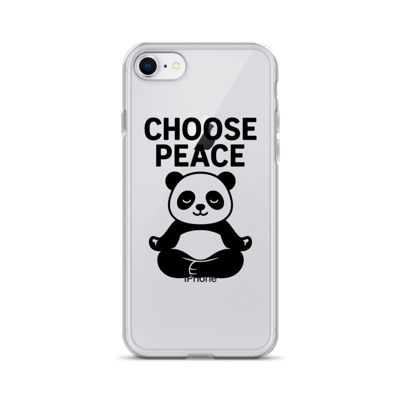 Choose Peace Panda iPhone Case