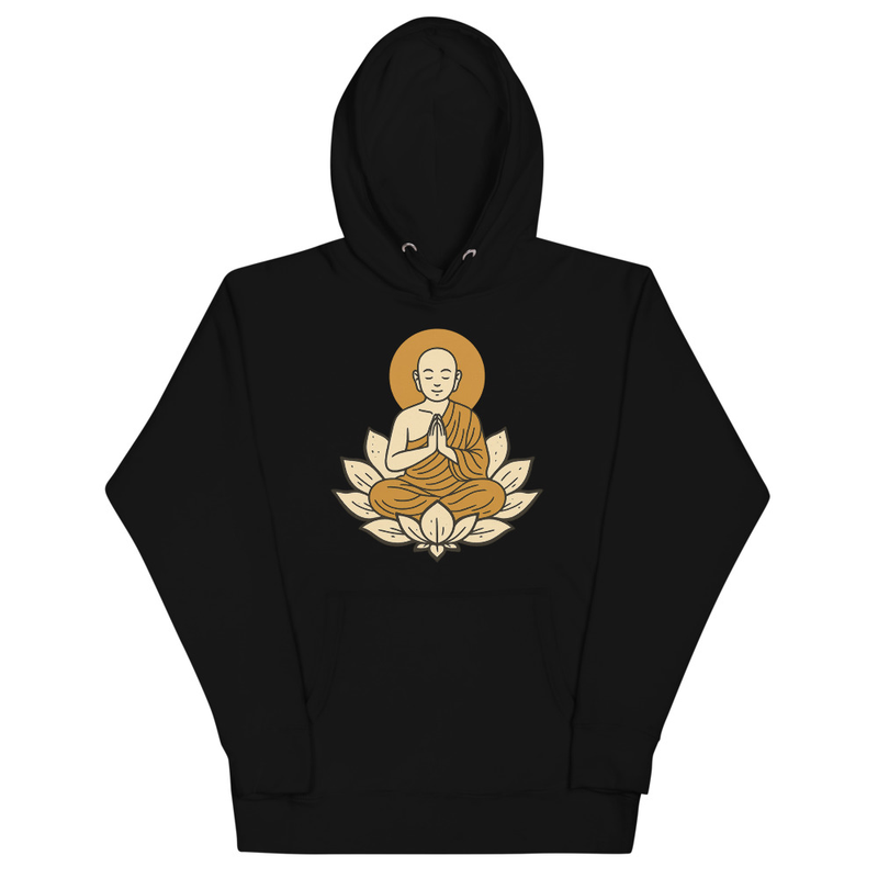 Buddha Lotus Graphic Hoodie