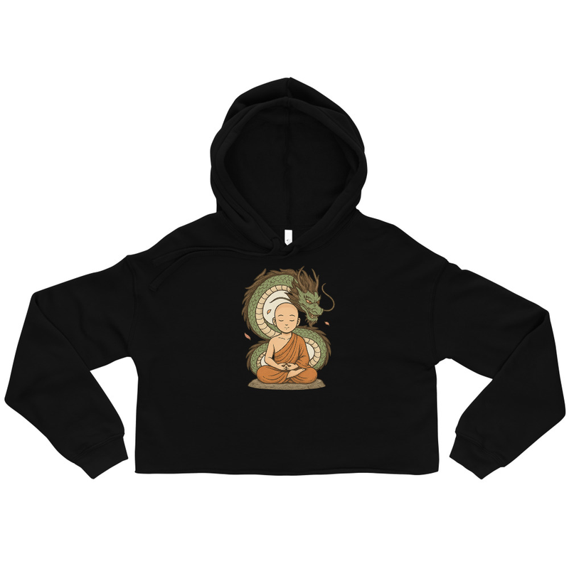 Buddha Meditation Crop Hoodie