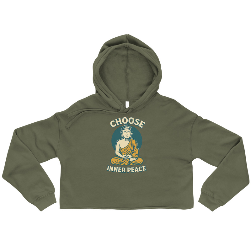 Choose Inner Peace Cropped Hoodie