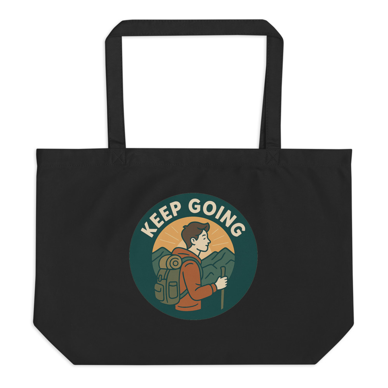 Keep Going Motivational Tote Bag