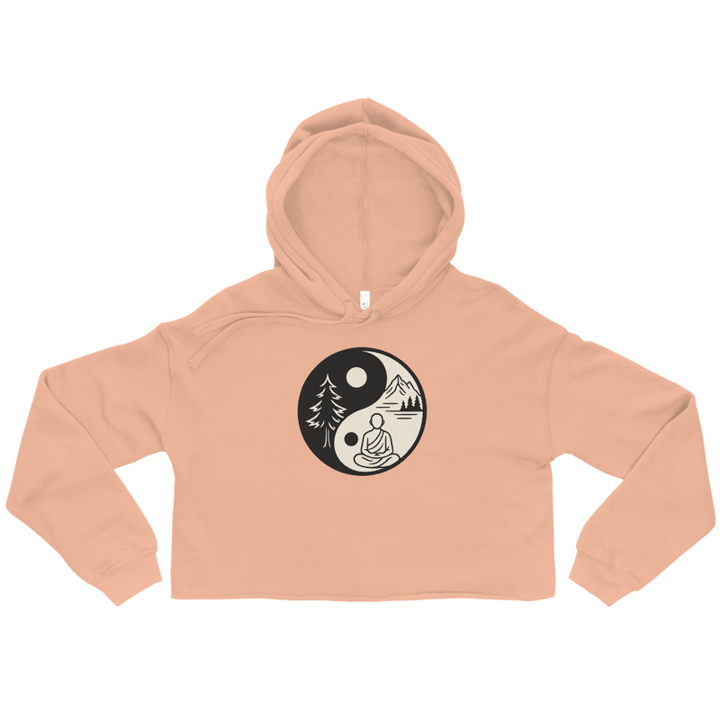 Yin Yang Nature Crop Hoodie