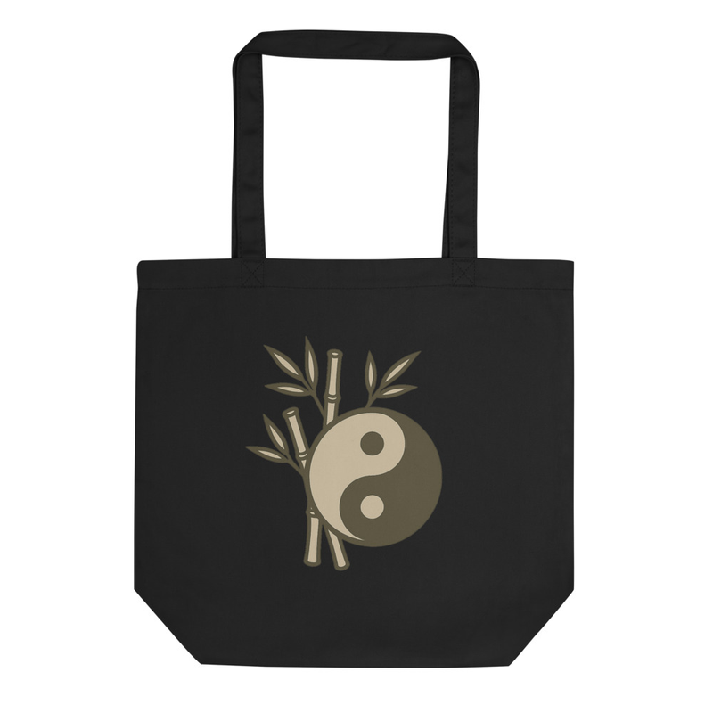 Yin Yang Bamboo Tote Bag