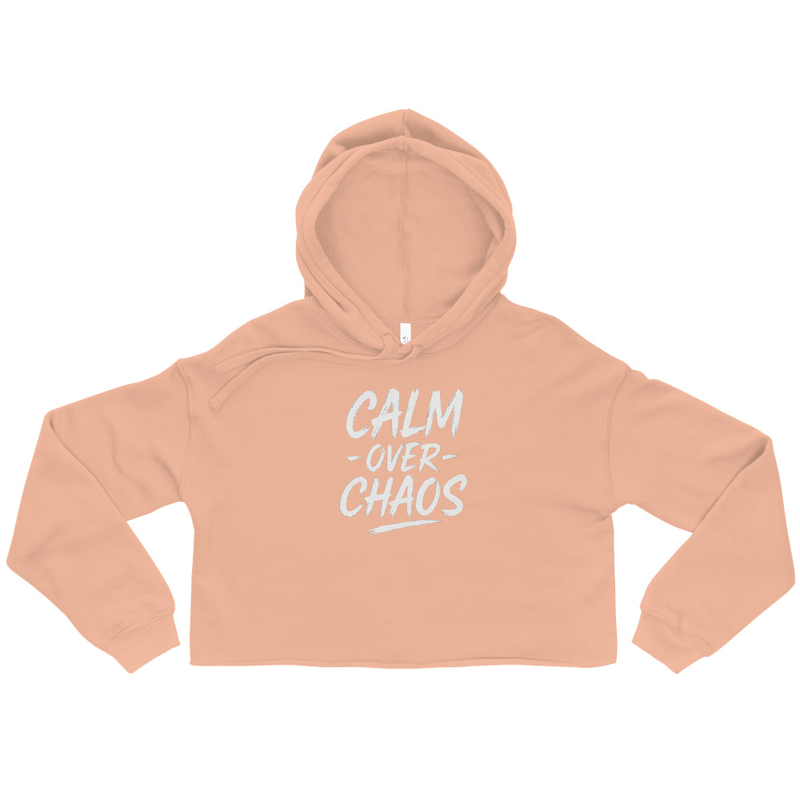 Calm Over Chaos Crop Hoodie