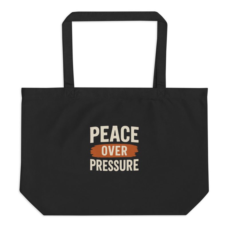 Peace Over Pressure Tote Bag