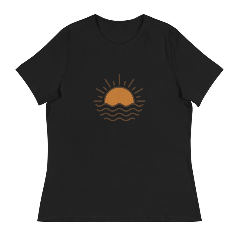 Sunset Graphic White T-Shirt