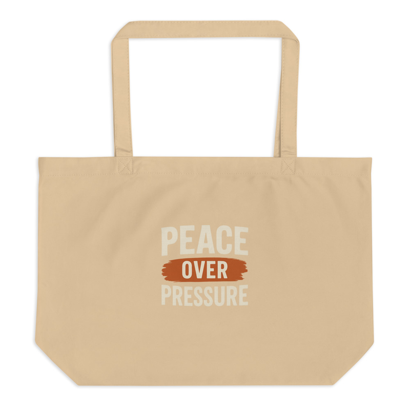 Peace Over Pressure Tote Bag
