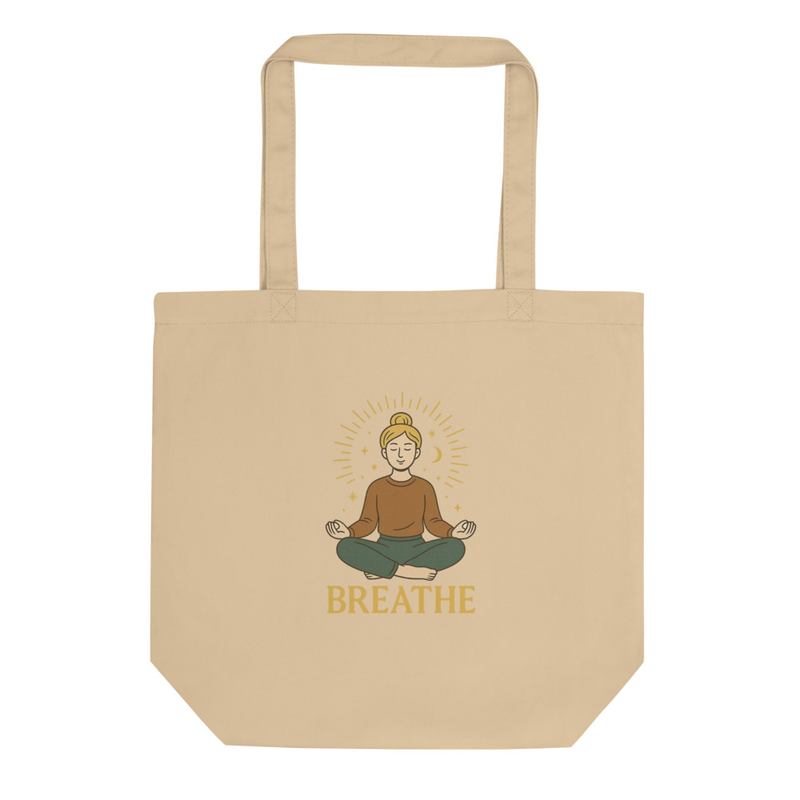 Breathe Meditation Tote Bag