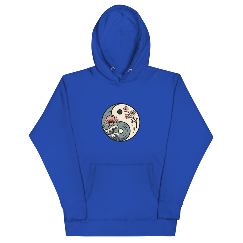Floral Yin-Yang Hoodie