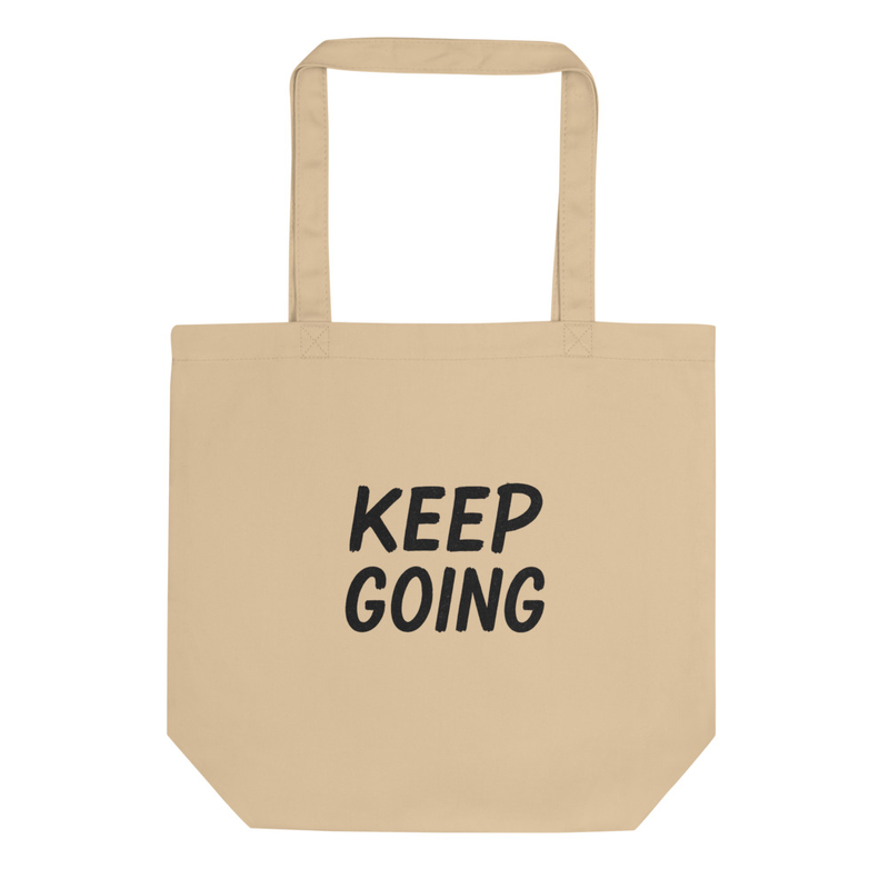 Keep Going Canvas Tote Bag