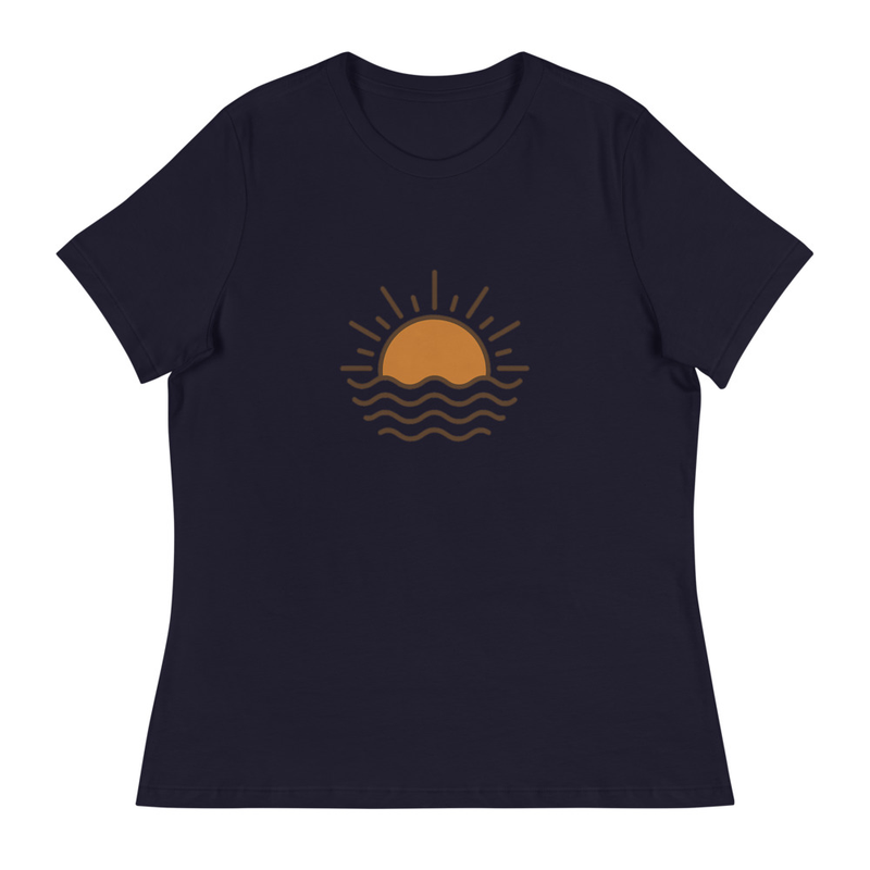 Sunset Graphic White T-Shirt