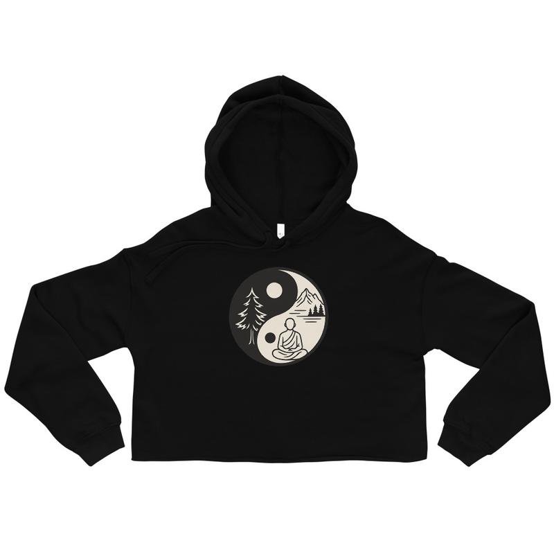 Yin Yang Nature Crop Hoodie