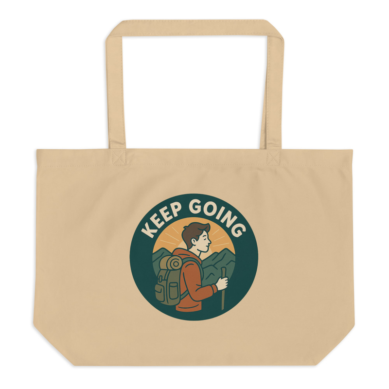 Keep Going Motivational Tote Bag