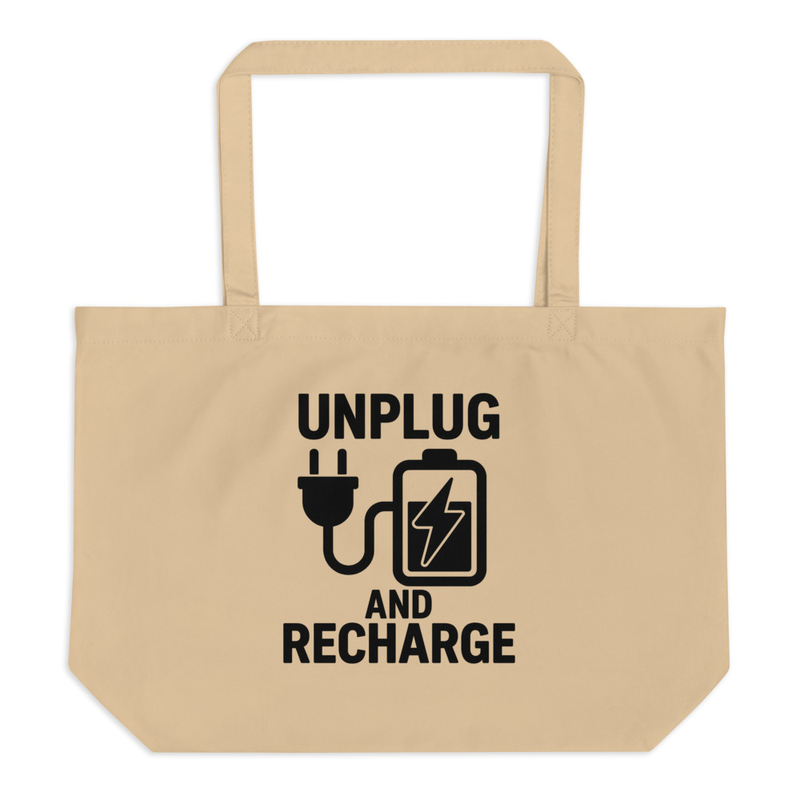 Unplug and Recharge Tote Bag