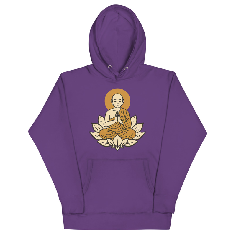 Buddha Lotus Graphic Hoodie
