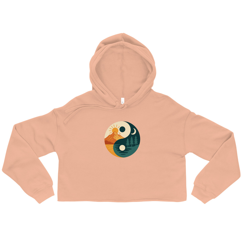 Yin Yang Nature Crop Hoodie