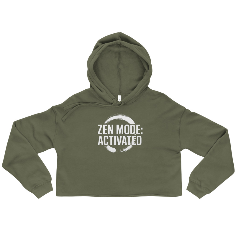 Zen Mode Activated Crop Hoodie